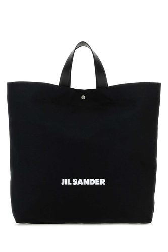 Black Canvas Shopping Bag - Jil Sander - Modalova