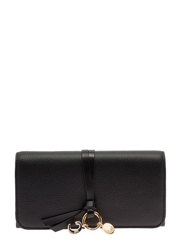 Tri-fold Alphabet Leather Wallet Woman - Chloé - Modalova