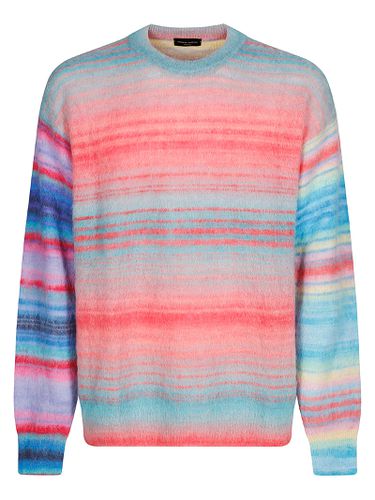 Knit Ls Striped Roundneck - Roberto Collina - Modalova