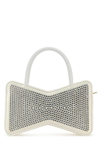 Mach & Mach White Satin Handbag - Mach & Mach - Modalova