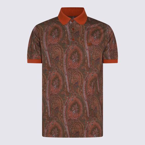 Etro Brown Cotton Polo Shirt - Etro - Modalova