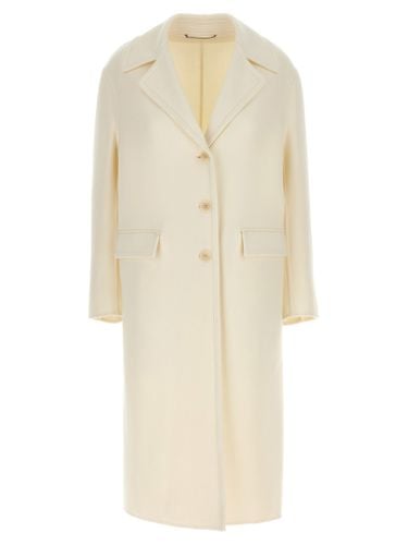 Single-breasted Wool Coat - Ermanno Scervino - Modalova