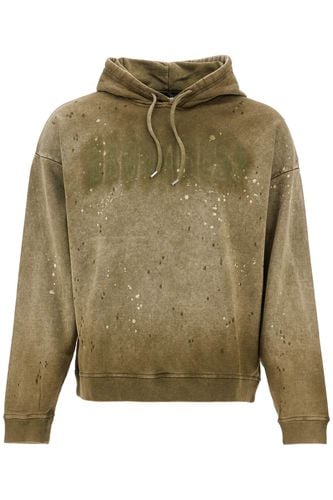 Olive Green Cotton Hoodie With Original Print - Dsquared2 - Modalova