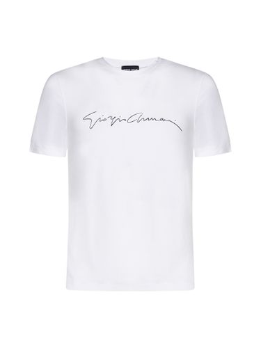 Giorgio Armani Logo Viscose T-shirt - Giorgio Armani - Modalova