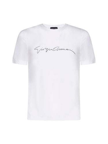 Giorgio Armani Logo Viscose T-shirt - Giorgio Armani - Modalova