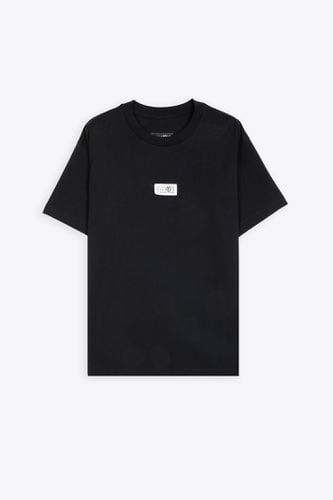 T-shirt Black t-shirt with numeric logo flag label - MM6 Maison Margiela - Modalova