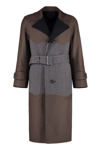 Ferragamo Wool Long Coat - Ferragamo - Modalova