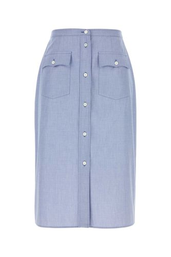 Prada Light Blue Cotton Skirt - Prada - Modalova