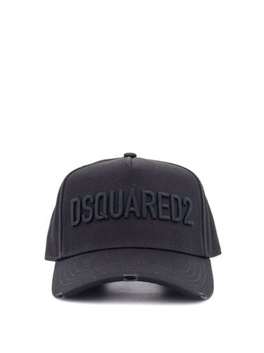 Dsquared2 Black Cotton Baseball Cap - Dsquared2 - Modalova