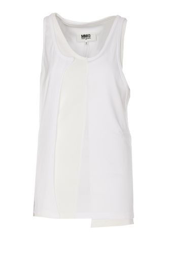 MM6 Maison Margiela Cotton Tank Top - MM6 Maison Margiela - Modalova