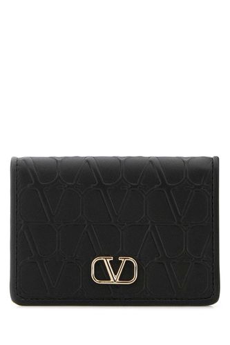 Black Leather Wallet - Valentino Garavani - Modalova