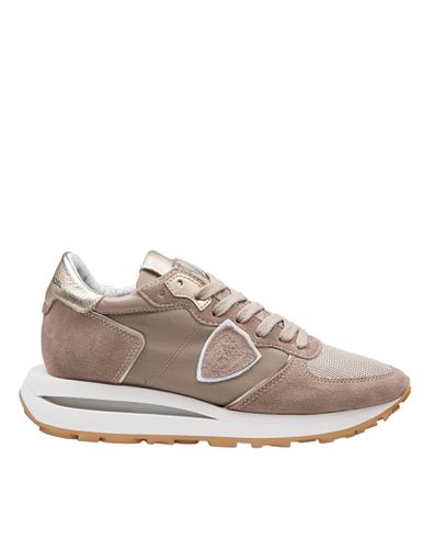 Sneakers Tropez Haute Low In Technical Fabric And Suede - Philippe Model - Modalova