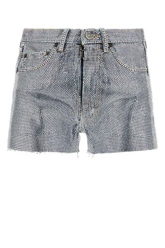 Embellished Denim Shorts - Maison Margiela - Modalova