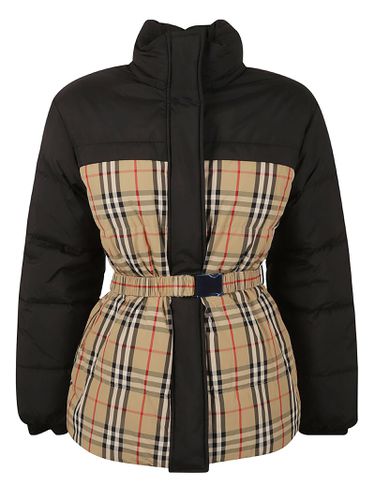 Fitted Waist Belted Padded Jacket - Burberry - Modalova