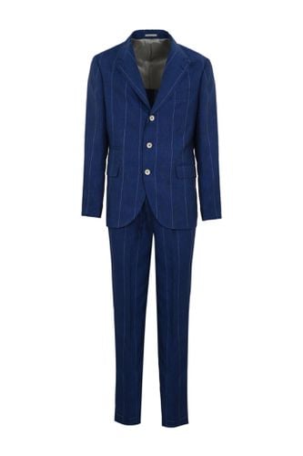 Pinstriped Linen Suit - Brunello Cucinelli - Modalova