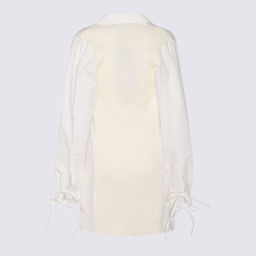 Ivory Cotton Blend Dress - ANDREĀDAMO - Modalova