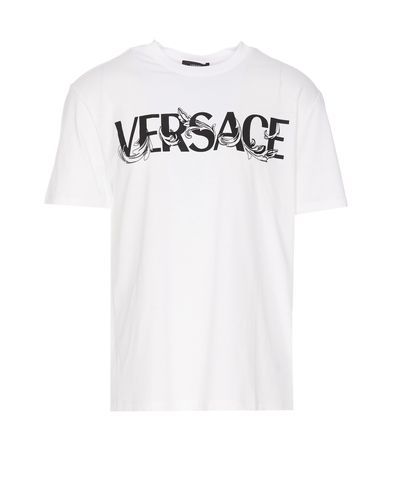 Barocco Silhouette Logo T-shirt - Versace - Modalova