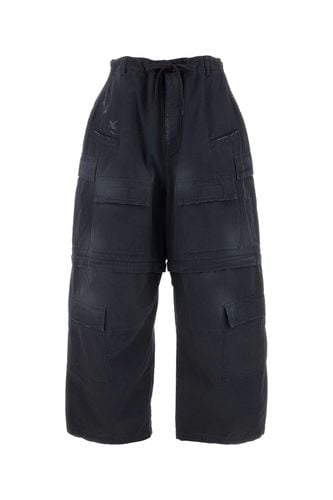 Charcoal Cotton Cargo Pant - Balenciaga - Modalova