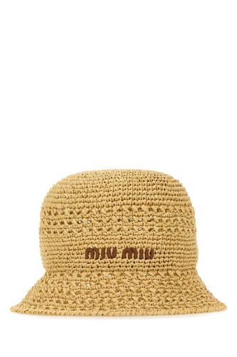 Miu Miu Raffia Bucket Hat - Miu Miu - Modalova