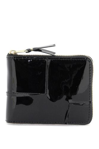 Zip Around Patent Leather Wallet With Zipper - Comme des Garçons Wallet - Modalova