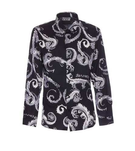 Chrome Couture-printed Poplin Shirt - Versace Jeans Couture - Modalova