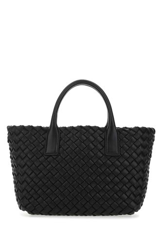 Black Leather Mini Cabat Handbag - Bottega Veneta - Modalova