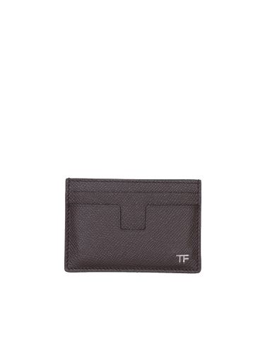 Logo Plaque Classic Credit Card Holder - Tom Ford - Modalova