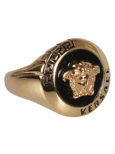 Versace Medusa Logo Ring - Versace - Modalova