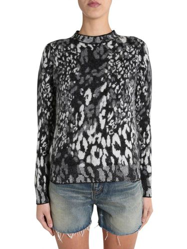 Leopard Intarsia Sweater - Saint Laurent - Modalova