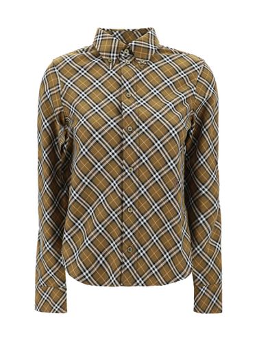 Burberry Brown Cotton Shirt - Burberry - Modalova