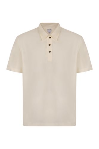 Cotton Piqué Polo Shirt - Bottega Veneta - Modalova