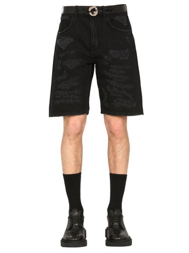 Givenchy Distressed Denim Shorts - Givenchy - Modalova