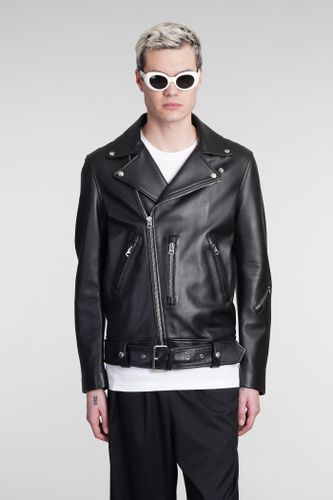 Nate Clean Biker Jacket In Leather - Acne Studios - Modalova