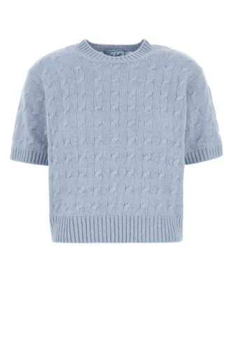 Prada Powder Blue Cashmere Sweater - Prada - Modalova