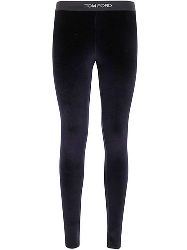 Stretch Lustrous Velour Signature Leggings - Tom Ford - Modalova