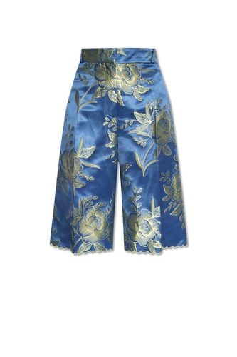 Floral-jacquard Belted Wide-leg Shorts - Etro - Modalova