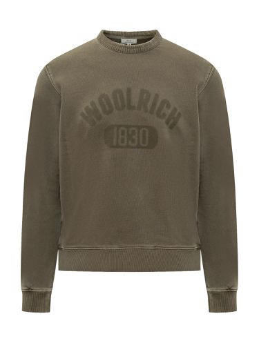 Cotton Sweatshirt With Logo - Woolrich - Modalova