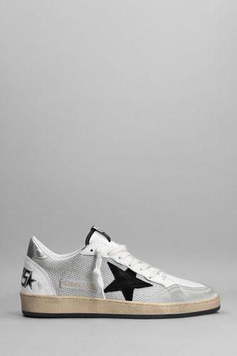 Ball Star Sneakers In Leather And Fabric - Golden Goose - Modalova