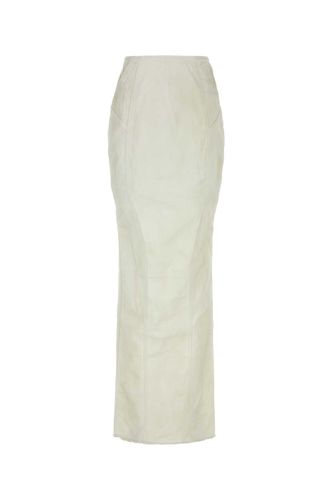 White Stretch Denim Channel Skirt - Entire Studios - Modalova