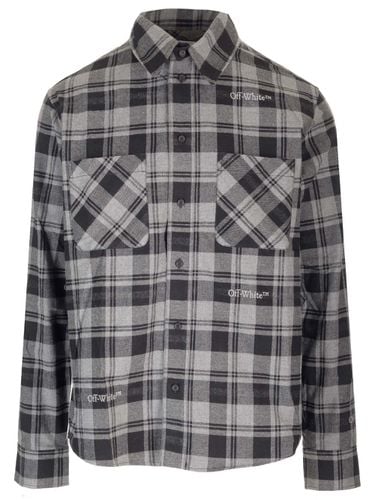 Off-White Check Flannel Shirt - Off-White - Modalova