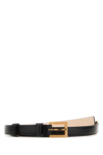 Versace Black Leather Belt - Versace - Modalova