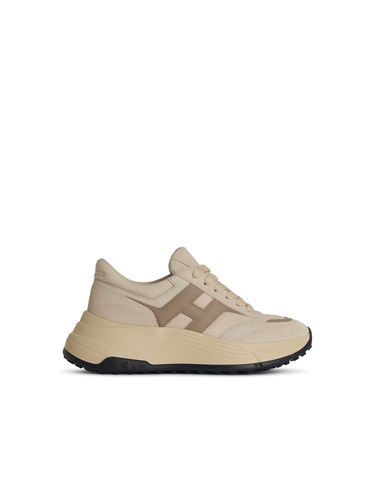 Hogan h669 Beige Leather Sneakers - Hogan - Modalova