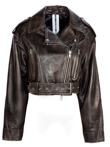 S. W.O. R.D 6.6.44 Leather Biker Jacket - S.W.O.R.D 6.6.44 - Modalova