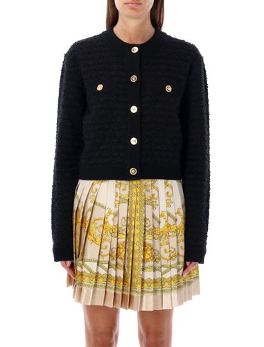 Versace Knit Tweed Cardigan - Versace - Modalova
