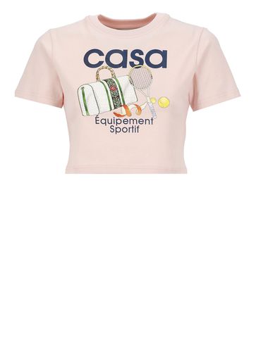 Equipement Sportif Pink Organic Cotton T-shirt - Casablanca - Modalova