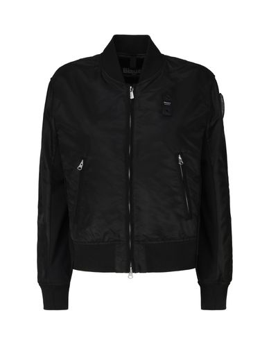 Eleanor Satin And Neoprene Bomber Jacket - Blauer - Modalova