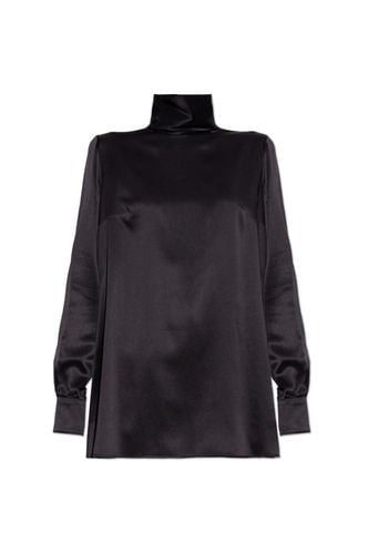 High Neck Satin Blouse - Dolce & Gabbana - Modalova