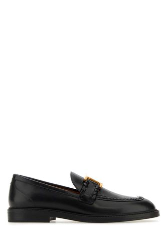 Chloé Black Leather Marcie Loafers - Chloé - Modalova