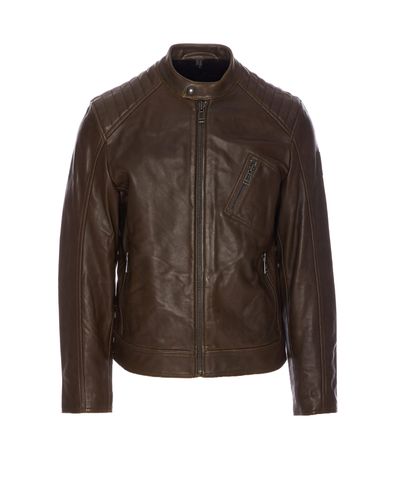 Belstaff Racer Leather Jacket - Belstaff - Modalova