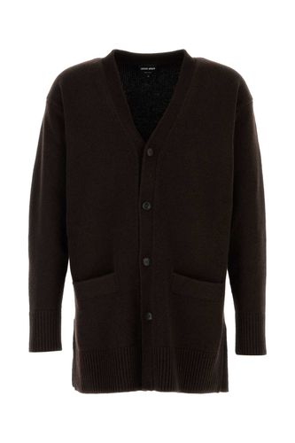 Giorgio Armani Brown Wool Cardigan - Giorgio Armani - Modalova